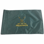 Prestwick 1851 Emerald Green with Yellow Logo Course Flag