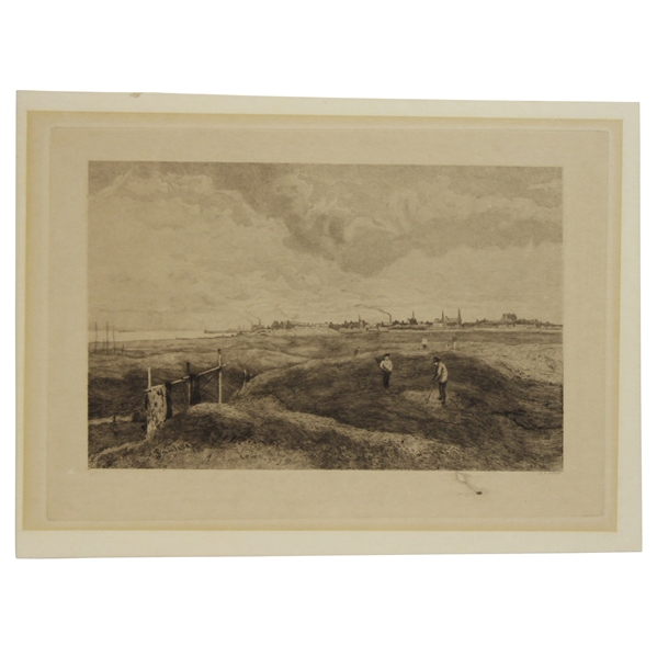 c.1893 Leven Etching from Water Colour Drawings of John Smart RSA by George Aikman, A.R.S.A.