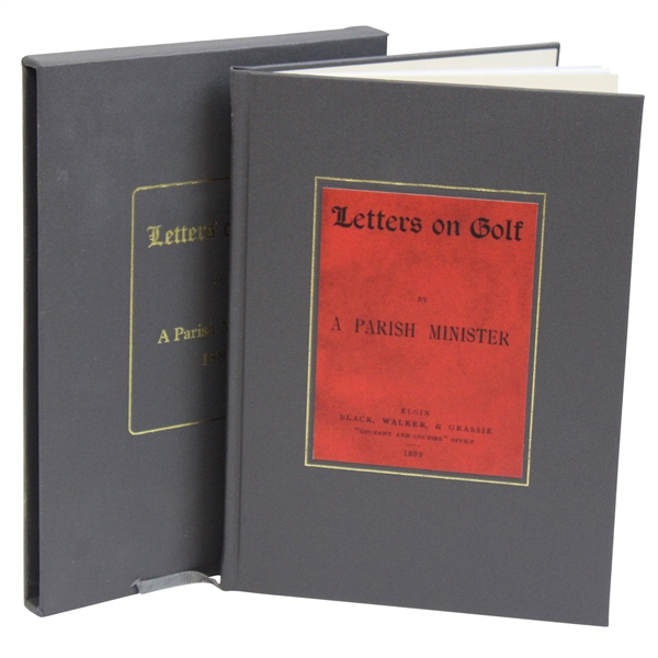 2021 Letters On Golf (1889) Ltd Ed Book by A Parish Minister - Limited to 175 Copies