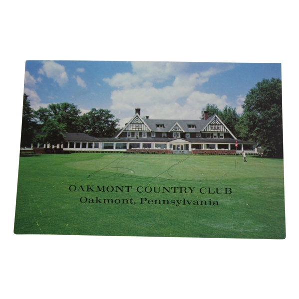 Sam Snead Signed Oakmont CC Scorecard - 51 PGA Champ Win Site JSA ALOA