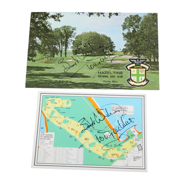 Tony Jacklin Signed Hazeltine GC & St. Andrews Scorecards - 70 US Open Win Site JSA ALOA