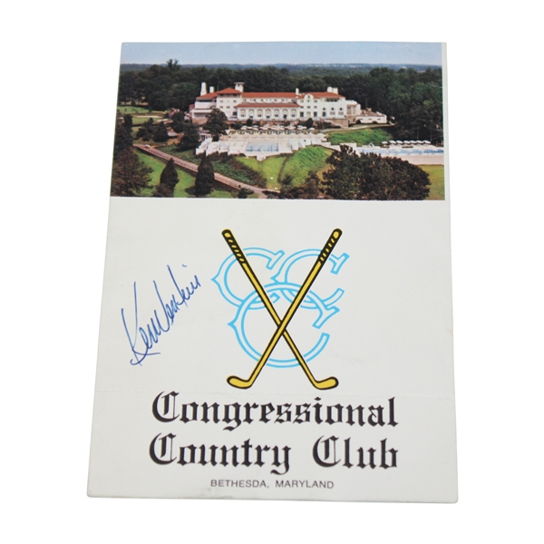 Ken Venturi Signed Congressional CC Scorecard - 64 US Open Win Site JSA ALOA