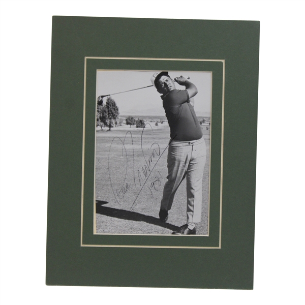 Lee Trevino Signed Photo - Matted JSA ALOA