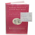 Harvey Penick Signed 1992 Little Red Book Book JSA ALOA