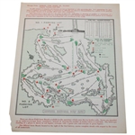 Arnold Palmer & Doug Sanders Signed 1968 Masters Saturday Pairing Sheet JSA ALOA