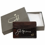 Jack Nicklaus Signed Masters Tournament Embossed Leather Wallet w/Box JSA ALOA