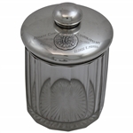 1919 Ekwanok Country Club Isham Cup Sterling & Glass Humidor