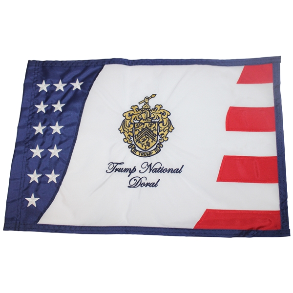 Trump National Doral Course Embroidered Red, White & Blue Flag