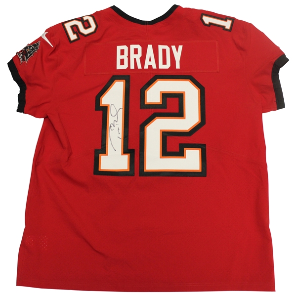 7x Super Bowl Champ Tom Brady Signed Tampa Bay Buccaneers #12 Red NFL Jersey JSA ALOA