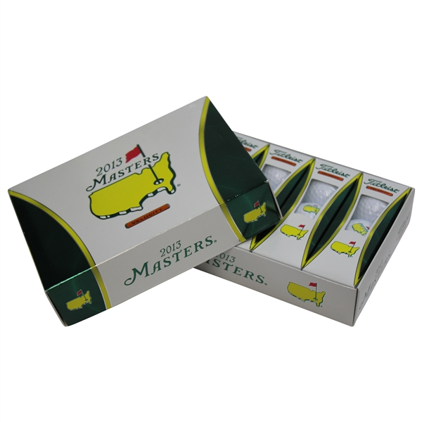 2013 Masters Tournament Dozen Titlest Velocity Golf Balls in Original Box