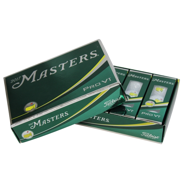 2017 Masters Tournament Titleist Pro-V1 Golf Balls (3 Sleeves) in Original Box