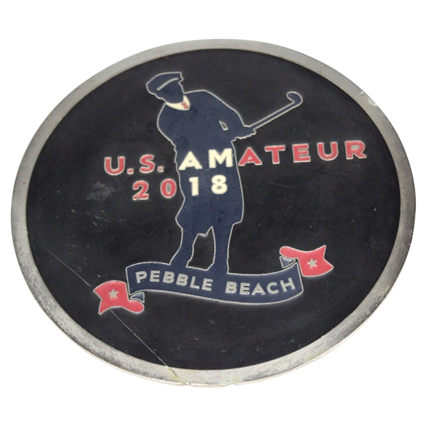 2018 US Amateur at Pebble Beach Resorts Course Used Tee Marker - Hovland Win