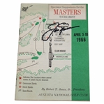 Jack Nicklaus Signed 1966 Masters Tournament Spectator Guide JSA ALOA