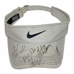 Mickelson, Weir, Goosen, Sergio & Appleby Multi Signed Nike Visor JSA ALOA