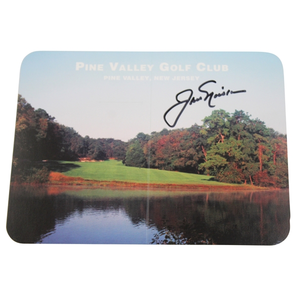 Jack Nicklaus Signed Pine Valley Golf Club Scorecard JSA ALOA