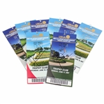 Angel Cabrera Signed 2007 US Open at Oakmont Sat & Sun Tickets plus Remaining Tickets in Set JSA ALOA