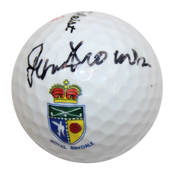 Peter Thomson Signed Titleist Royal Birkdale Logo Golf Ball - 54 (1st) Open Win Site JSA ALOA