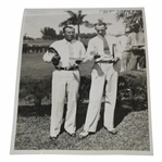 1934 Denny Shute/Al Espinosa Win Miami 4 Ball Tournament ACME Wire Photo 