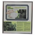 Frank Stranahan Worlds Winningest Amateur Personal Stitched Cloth Handkerchief Framed Presentation