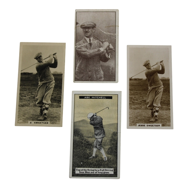 Four (4) Assorted Tobacco Golf Cards Imperial, Barratt & Co, Lambert & Butler, De Reszke