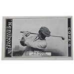 1923 Cope Brothers & Co. Ltd Golf Strokes #28 J.H. Taylor (Grip at top of swing) Card