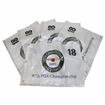 Five (5) 2005 PGA Championship at Baltusrol White Embroidered Flags