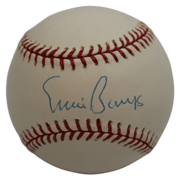 Ernie Banks Signed Rawlings Official Major League Baseball JSA ALOA