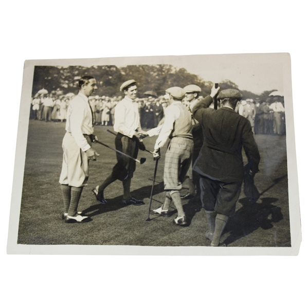 Walter Hagen 1924 USA vs Britain International Golf Match at Oxhey Wire Photo