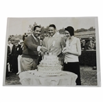 Walter Hagen 1932 Pasadena California Celebrating His Birthday Wire Photo