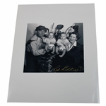 Ron Kirkwood Signed Black And White Photo Of Joe Kirkwood And His Wife And Twin Sons