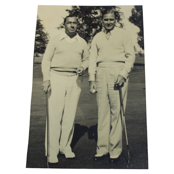 Walter Hagen & Joe Kirkwood Black & White Photo