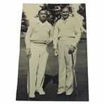 Walter Hagen & Joe Kirkwood Black & White Photo