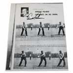 Arnold Palmer Signed Swing Sequence Copy Photo JSA ALOA