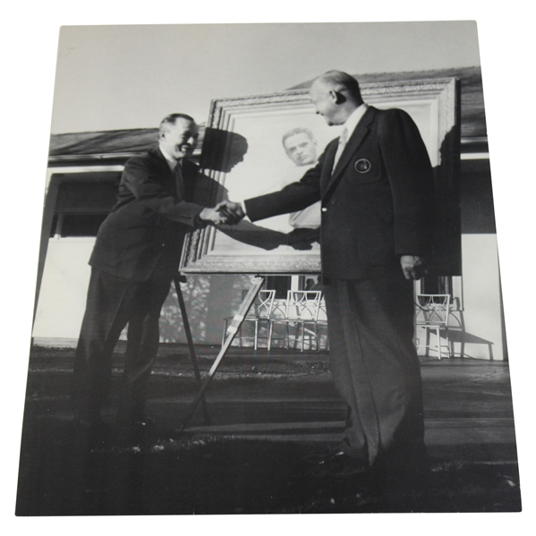 Photograph of the Unveiling President Dwight Eisenhower Painting of Bobby Jones