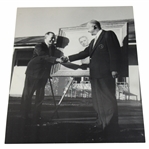 Photograph of the Unveiling President Dwight Eisenhower Painting of Bobby Jones