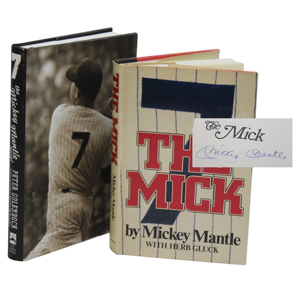 Mickey Mantle Signed Book with other Mantle Book JSA ALOA