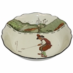 Royal Doulton Golf Themed Scalloped Bowl Every dog has his day, and every man his hour