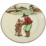 Royal Doulton Golf Themed Plate Every dog has his day, and every man his hour