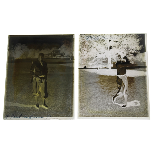 Two (2) Vintage Glass Negative Plates - Action Shot & Pose