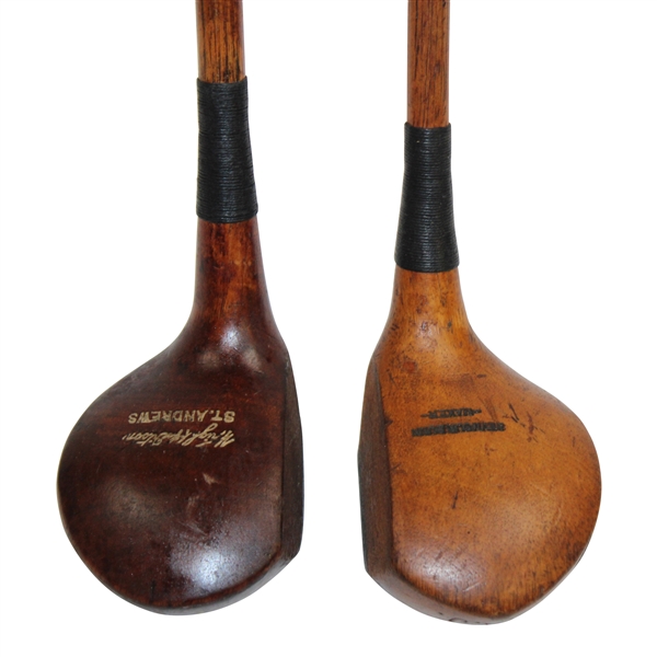 Two (2) Woodshaft Drivers Wright & Ditson Circa 1915 Driver, Seymour Dunn Maker Driver Circa 1910