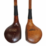 Two (2) Woodshaft Drivers Wright & Ditson Circa 1915 Driver, Seymour Dunn Maker Driver Circa 1910