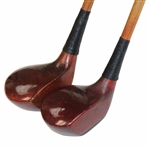 Two (2) Woodshaft Woods Refinished & Repaired Wilson Driver, Macgregor Brassie