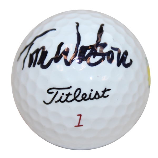 Tom Watson Signed Masters Logo Golf Ball JSA ALOA