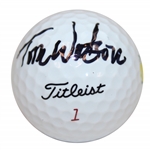 Tom Watson Signed Masters Logo Golf Ball JSA ALOA