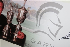 Gary Player Signed Grand Slam Trophy Panoramic Collage JSA ALOA