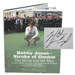 Jim Caviezel Signed 2004 First Edition  Bobby Jones Stroke Of Genius Book JSA ALOA