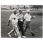 Jack Nicklaus Signed LE B&W Photo w/Palmer & Trevino Walking Fairway JSA ALOA