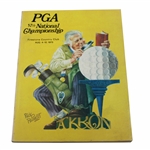 1975 PGA Championship at Firestone Country Club Program - Jack Nicklaus Winner