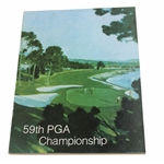 1977 PGA Championship at Pebble Beach Program - Lanny Wadkins Winner