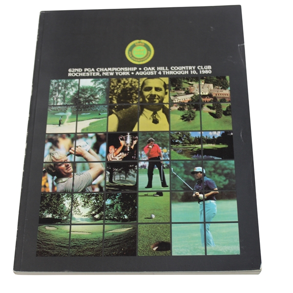 1980 PGA Championship at Oak Hill Country Club Program - Jack Nicklaus Winner